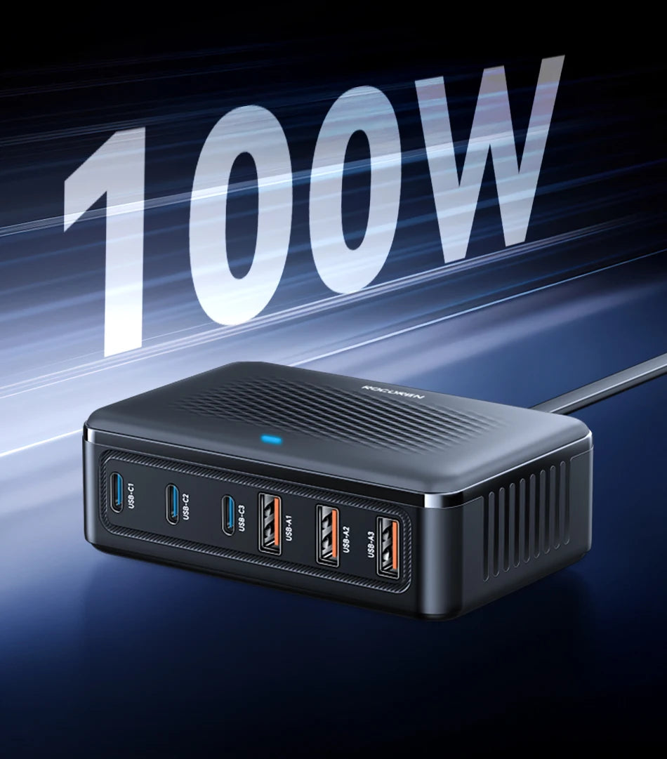 Rocoren 6-Port Desktop GaN Charger