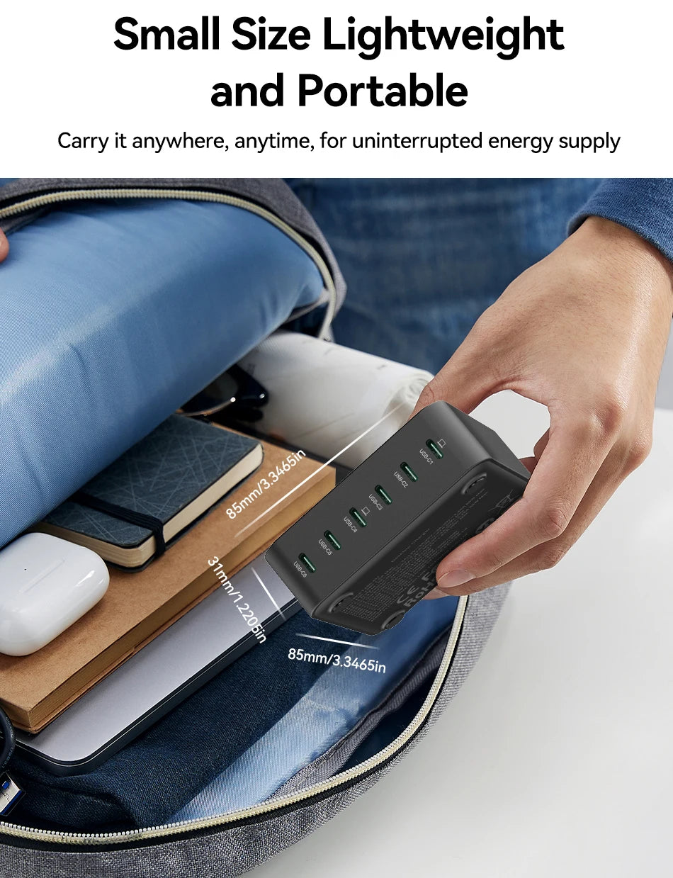 Rocoren 150W 6-Port Desktop Charger