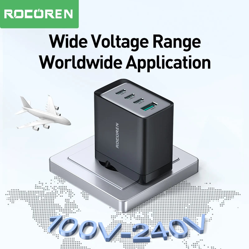 Rocoren 67W 4-Port GaN Charger