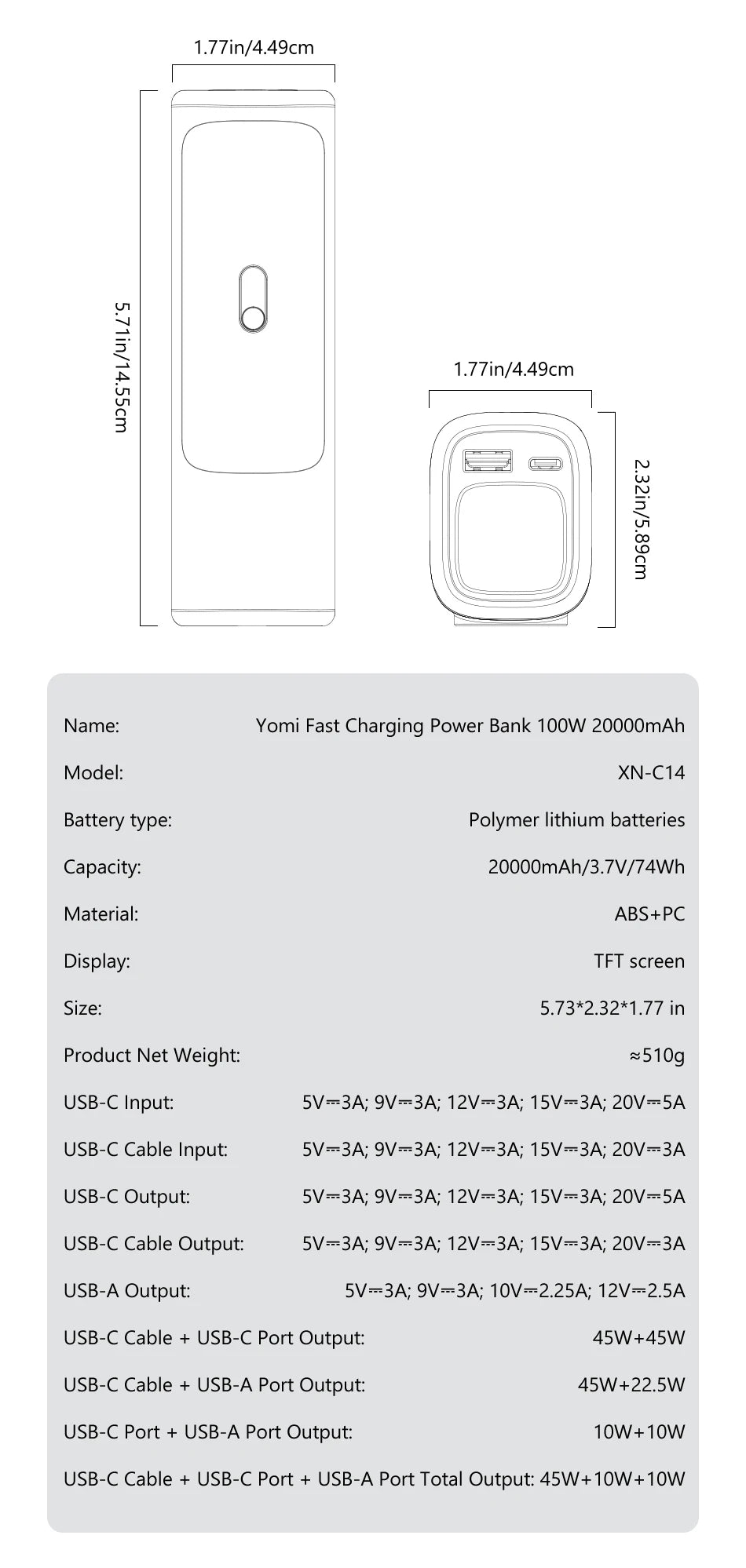 Rocoren 100W PD Power Bank