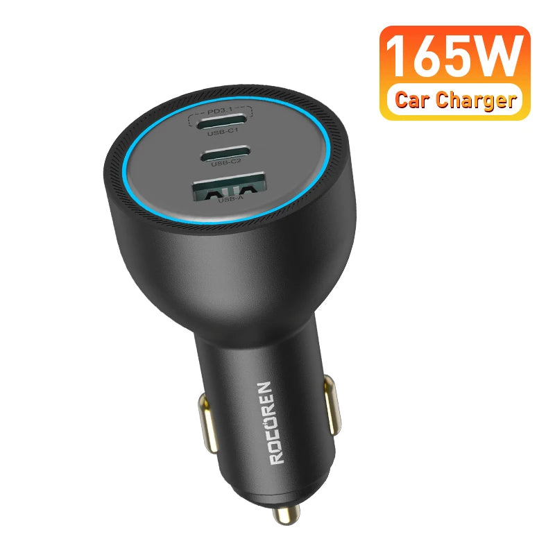 Rocoren 165W 3-Port Car Charger