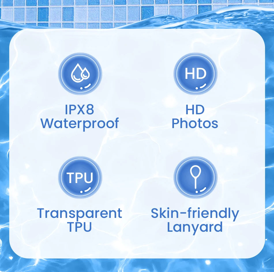 Rocoren Waterproof Phone Case for iPhone 14 13 12 Pro Samsung Xiaomi Swim Water Proof Phone Case Bag Universal Protection Cover