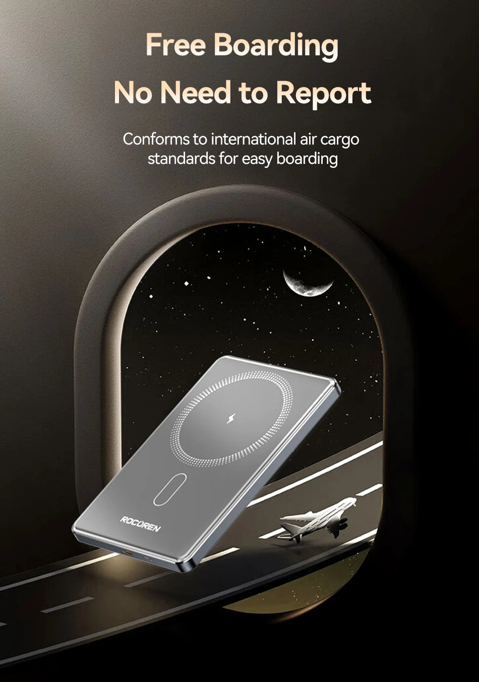 Rocoren Wirelles MagSafe Power Bank