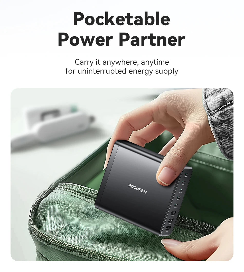 Rocoren 255W 8-Port Desktop Charger