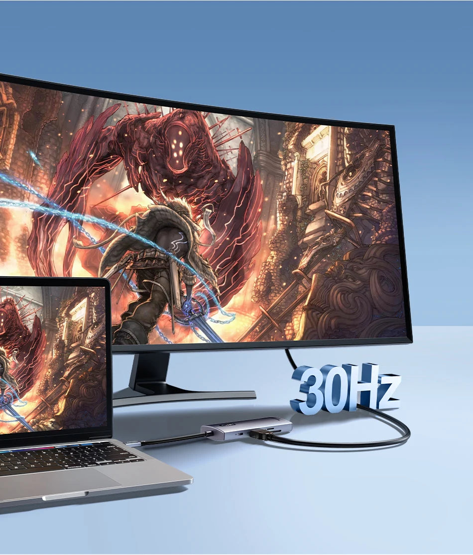 Rocoren 11 in 1 USB C Hub PD 100W RJ45 SD Reader USB 3.0 Splitter 8 in 1 Dock Station For Macbook Air Pro Samsung Xiaomi Laptop