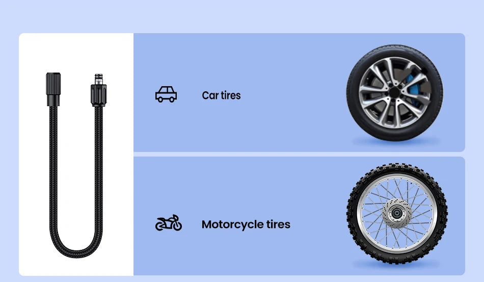 Rocoren Car Inflator Air Pump Portable Compressor 12V High Pressure Digital Inflatable For Car Motorcycles Bicycle Electric Tire