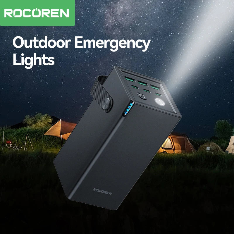 Rocoren 50000mAh Power Bank with Flashlight