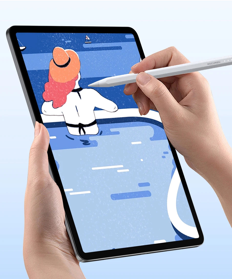Rocoren Stylus Pen For Apple Pencil 2 1 with Palm Rejection For iPad Pro Air Mini 5 4 Tablet Stylus Touch Pen Magnetic Suction