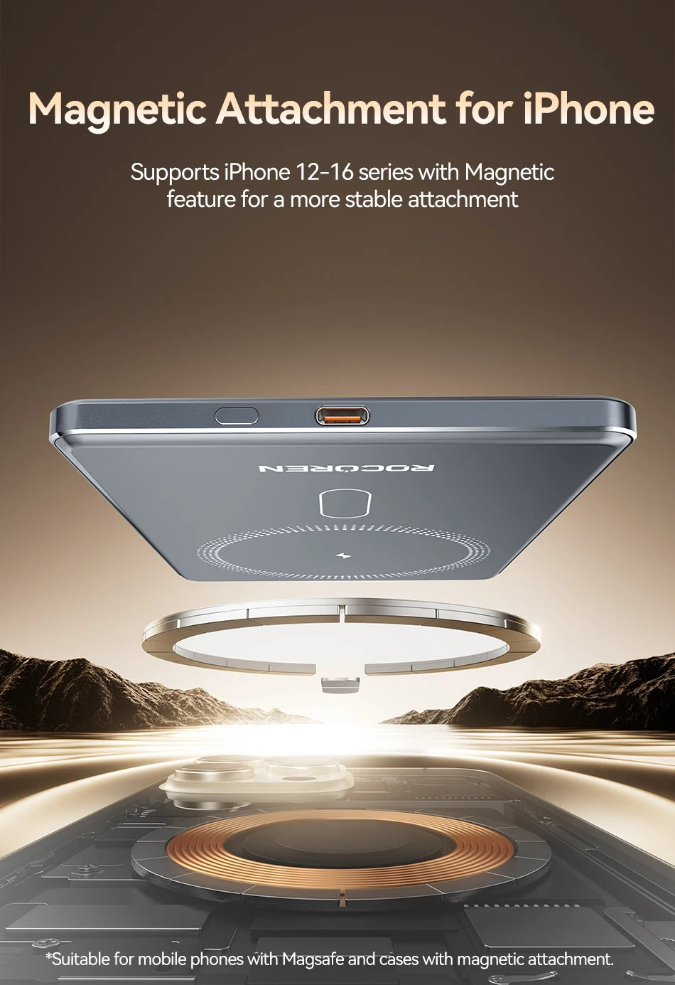 Rocoren Wirelles MagSafe Power Bank