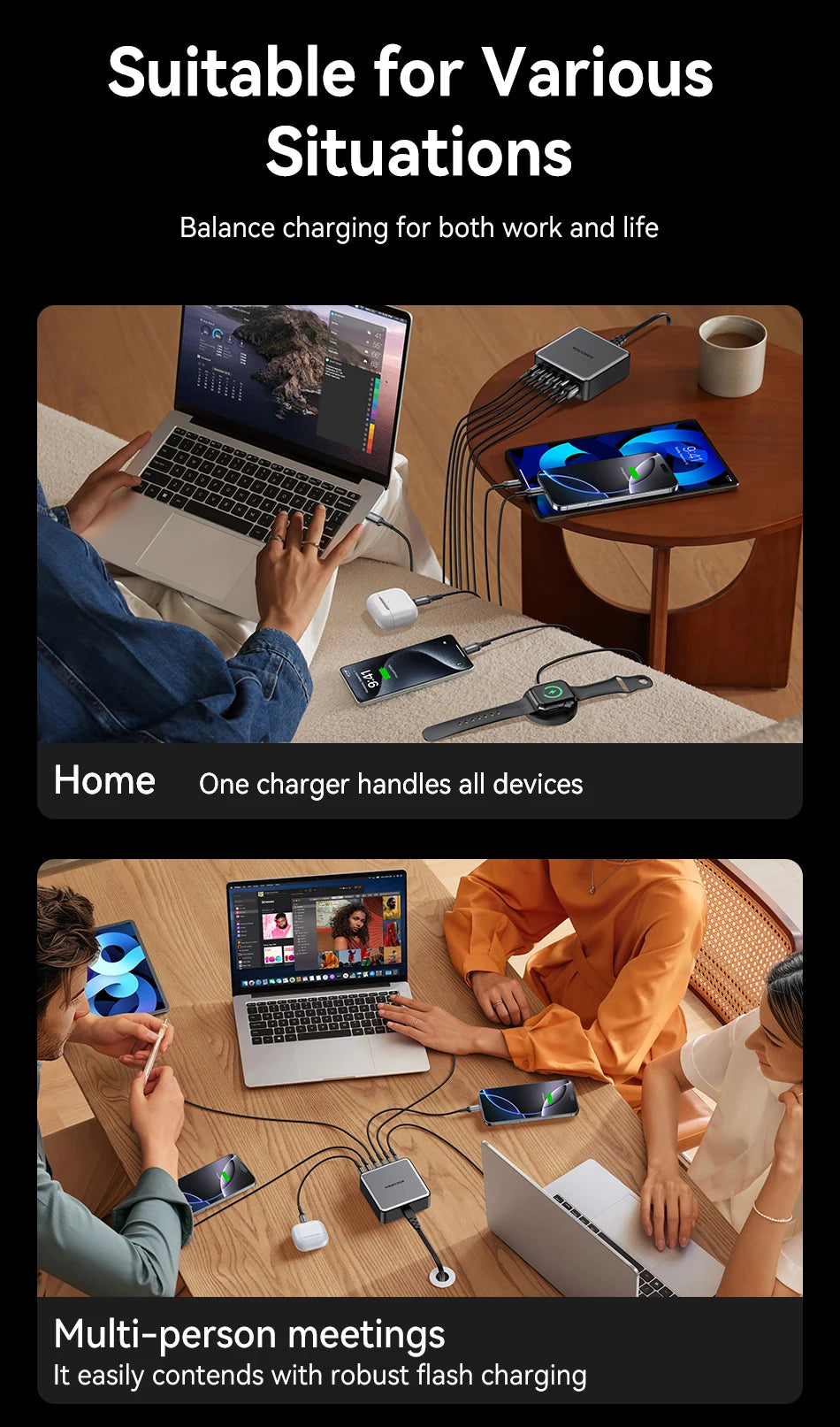 Rocoren 200W GaN Desktop Charger