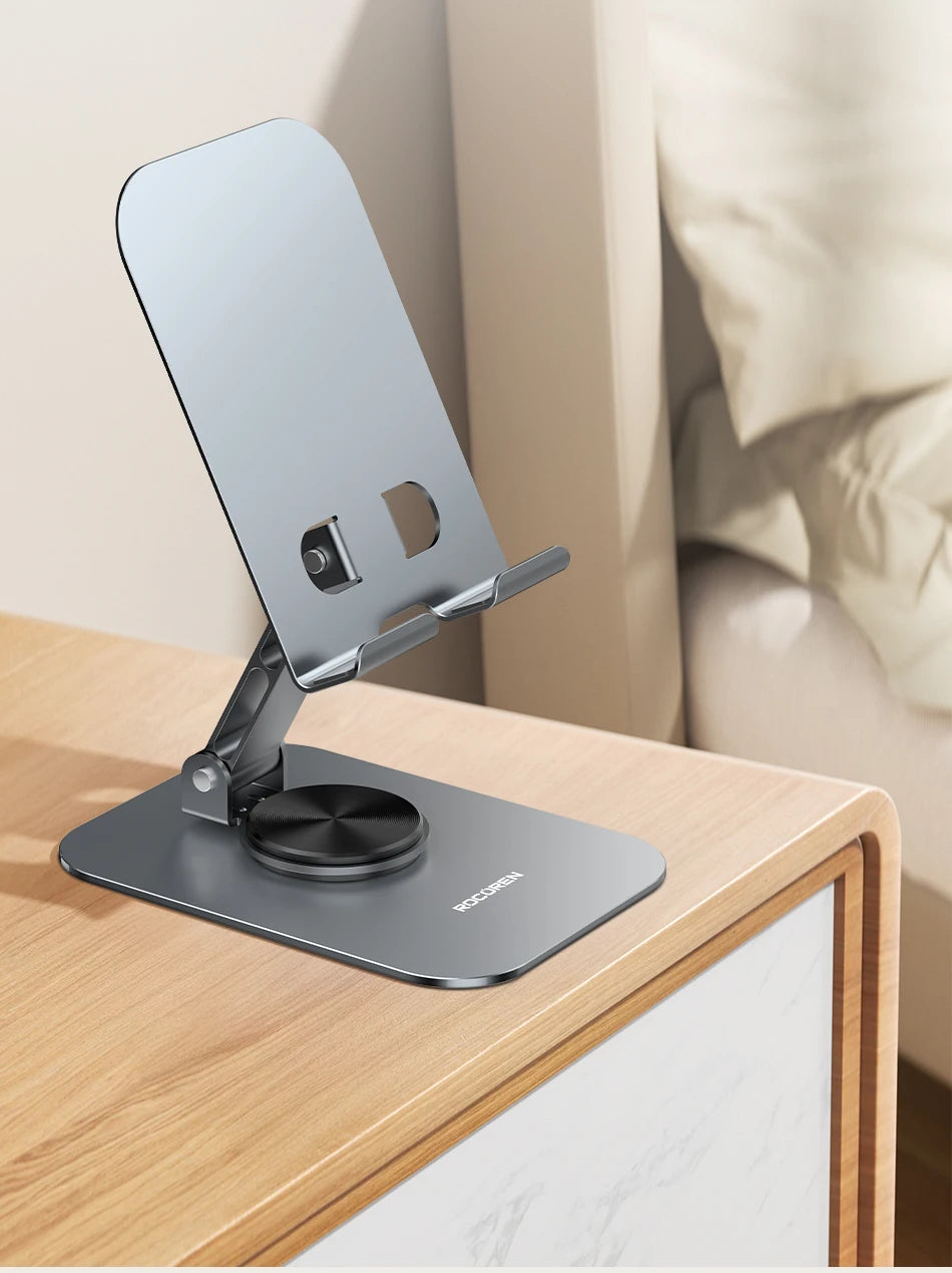 Rocoren Foldable Metal Phone Stand with 360° Rotation