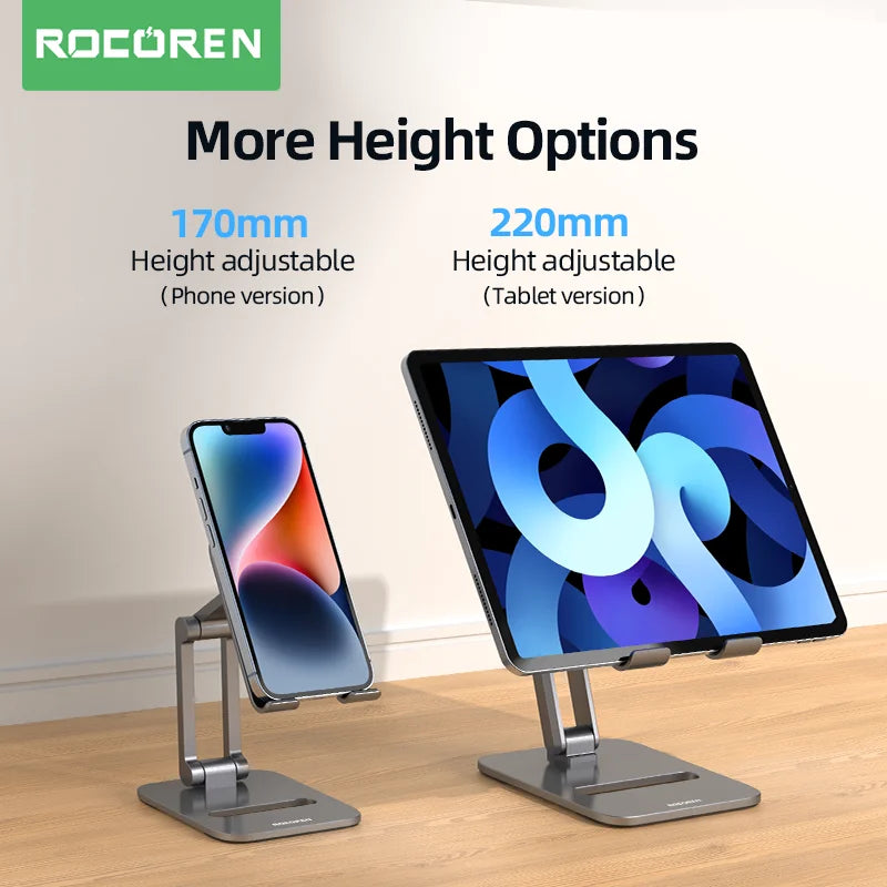 Rocoren Foldable Metal Phone & Tablet Stand
