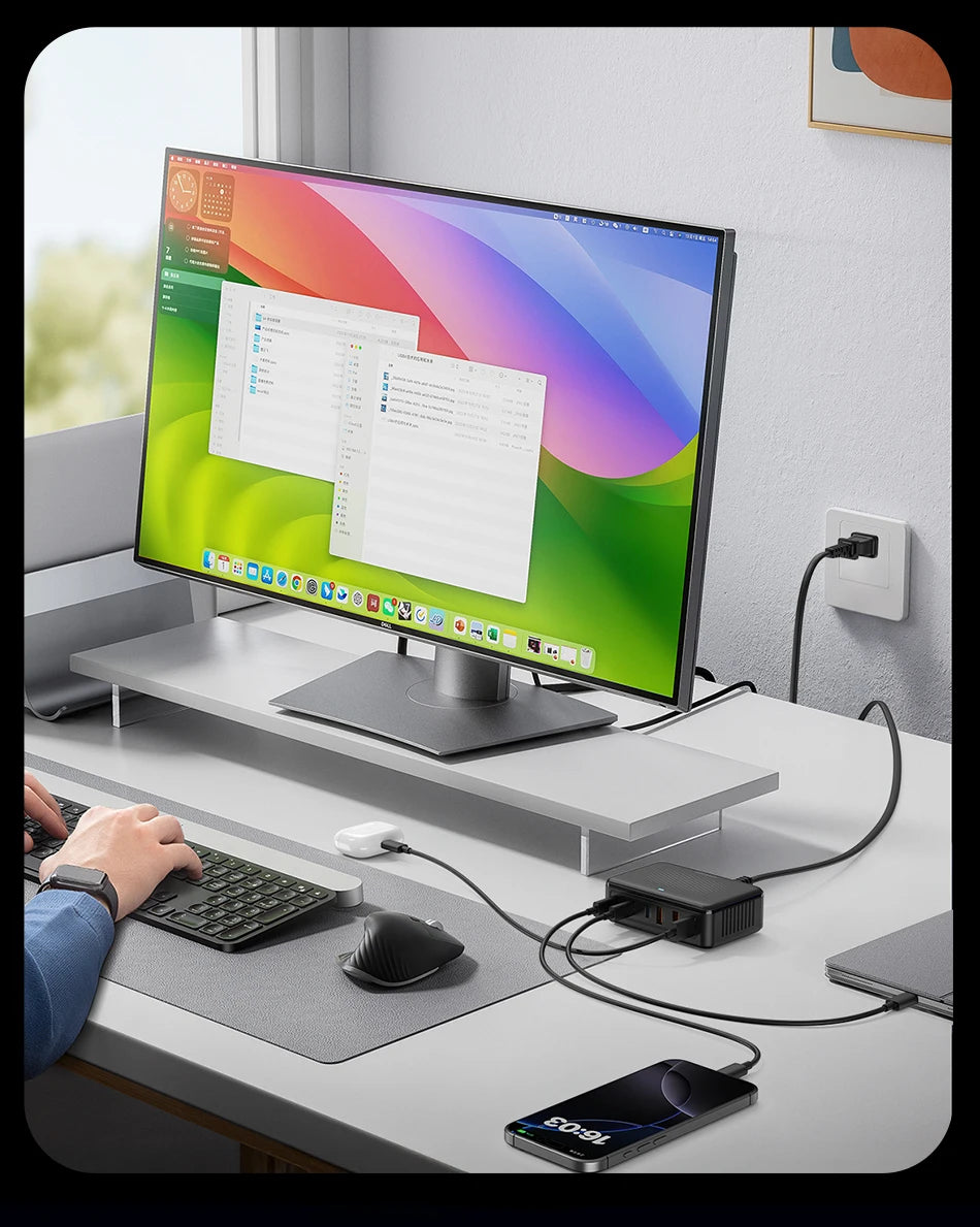 Rocoren 6-Port Desktop GaN Charger