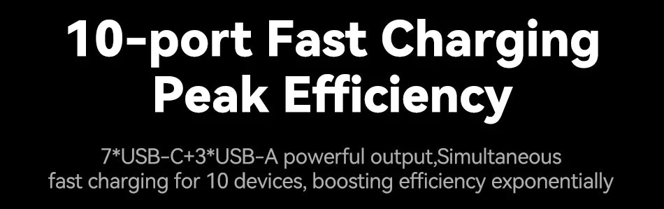 Rocoren 400W 10-Port Desktop Charging Station