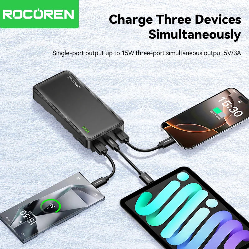 Rocoren 20000mAh 15W Power Bank
