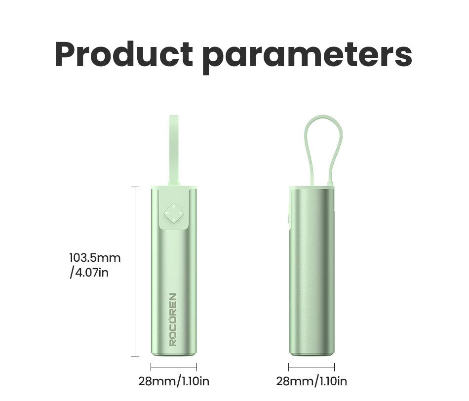 Rocoren Mini Power Bank 5000mAh