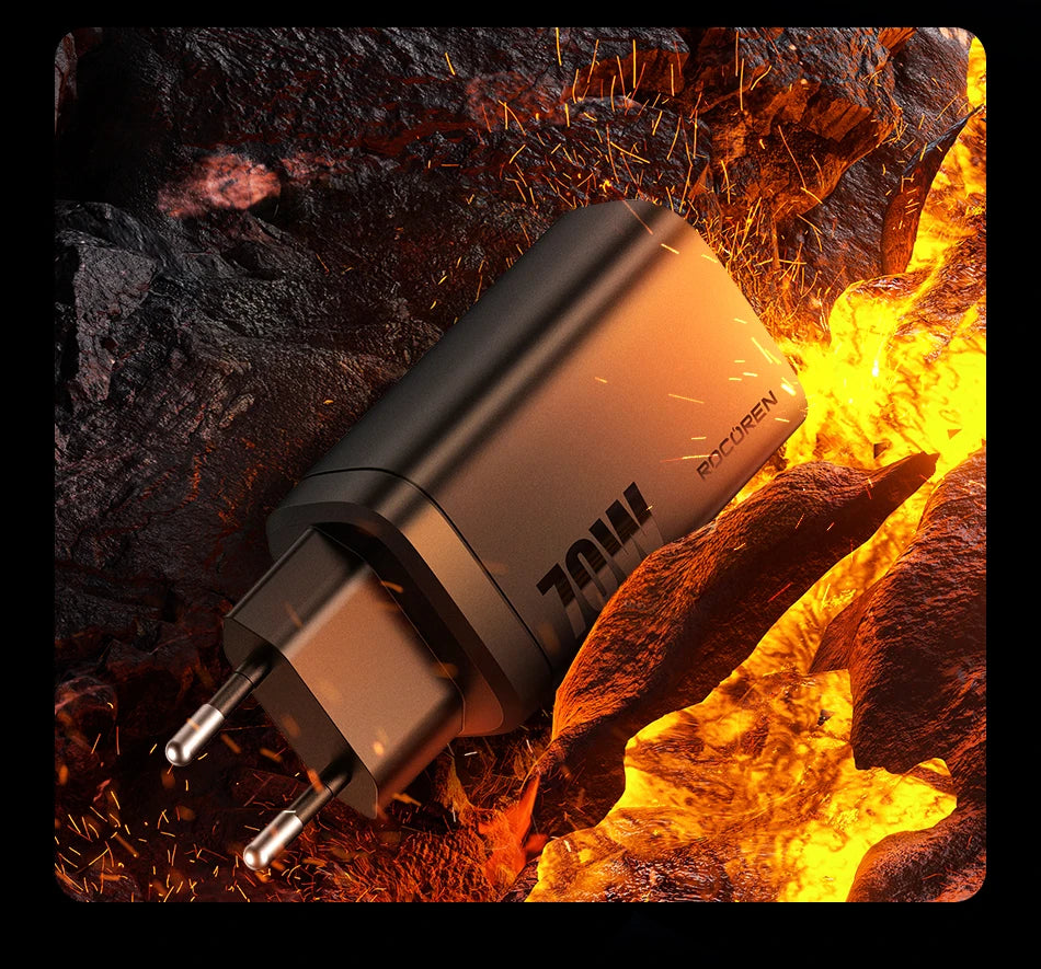 70W GaN Charger for Laptop & Phone