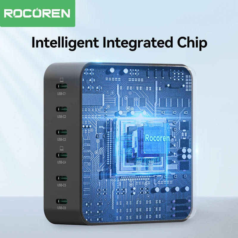 Rocoren 150W 6-Port Desktop Charger