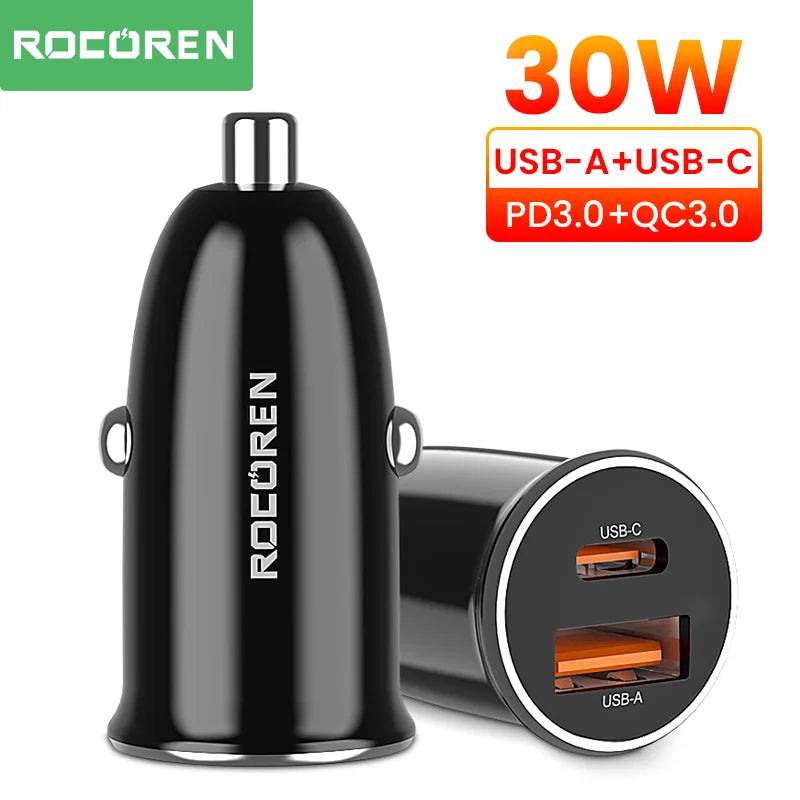 Rocoren 30W Fast Car Charger