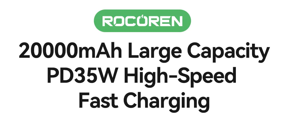 Rocoren 22.5W Fast Charging 20000 mAh Power Bank