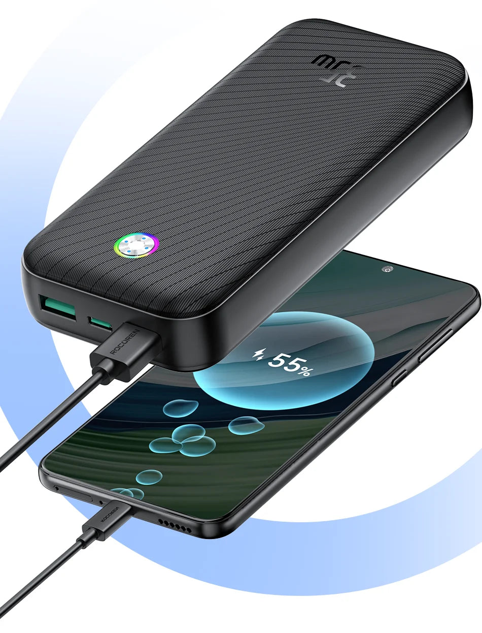 Rocoren 22.5W Fast Charging 20000 mAh Power Bank