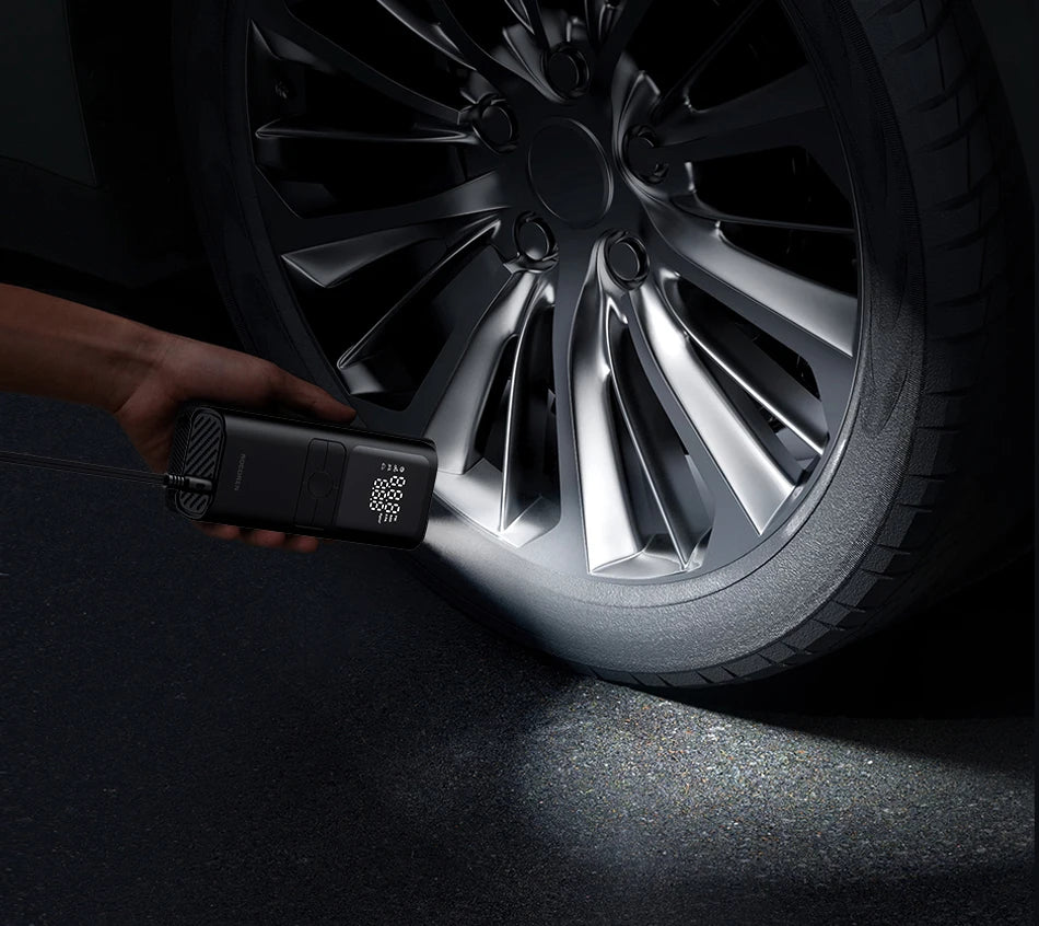 Rocoren Car Inflator Air Pump Portable Compressor 12V High Pressure Digital Inflatable For Car Motorcycles Bicycle Electric Tire