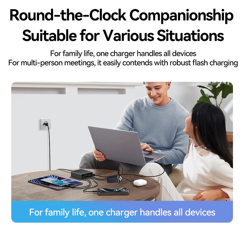 Rocoren 200W 8-Port Desktop Charger