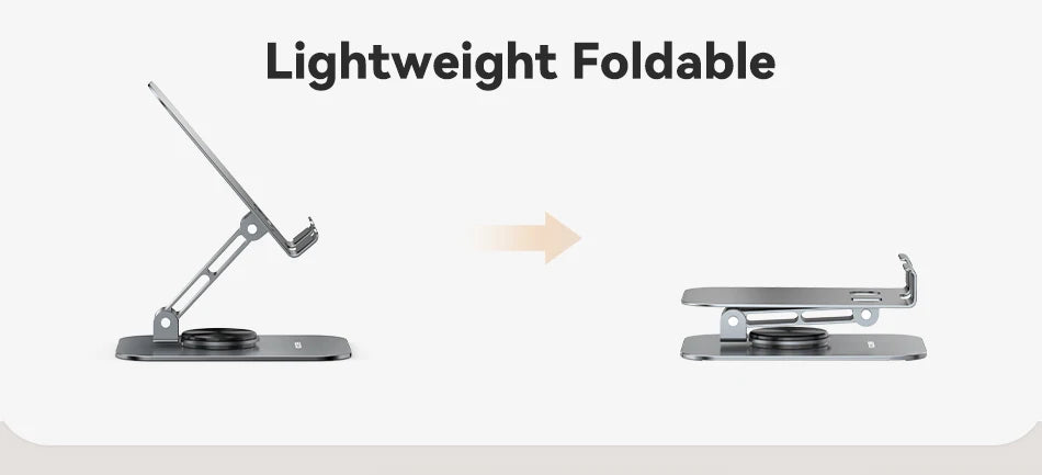 Rocoren Foldable Metal Phone Stand with 360° Rotation
