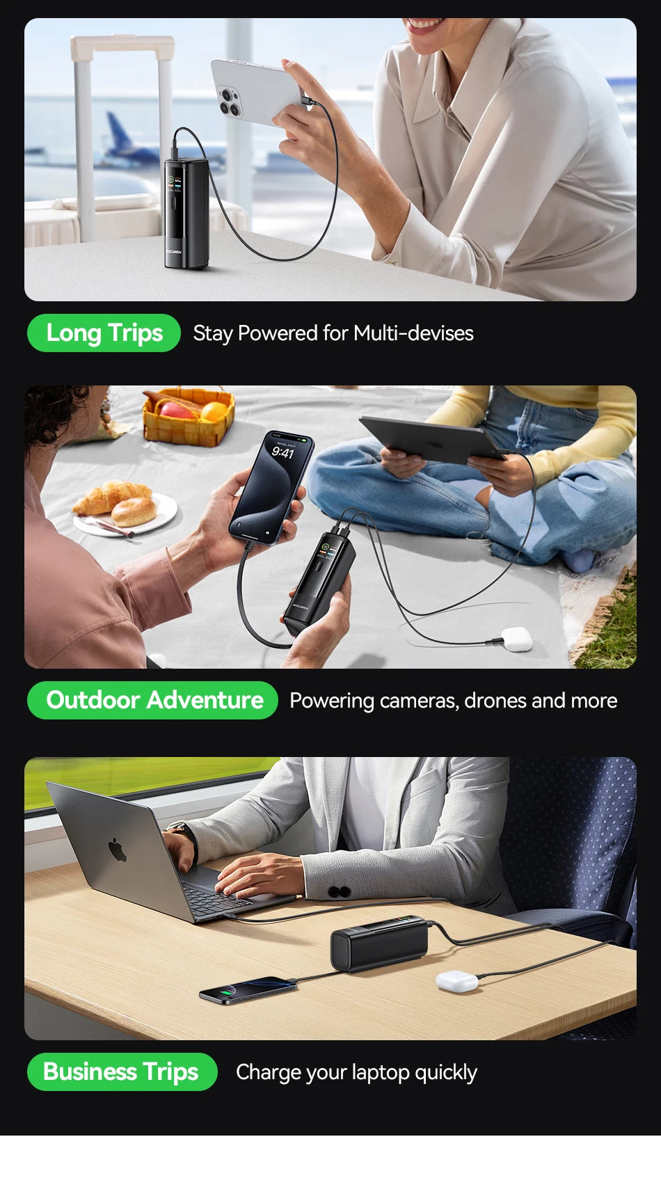 Rocoren 100W PD Power Bank