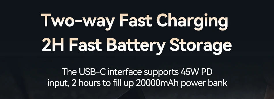 Rocoren 65W Power Bank for Laptop & Phone | 20000mAh Fast Charging