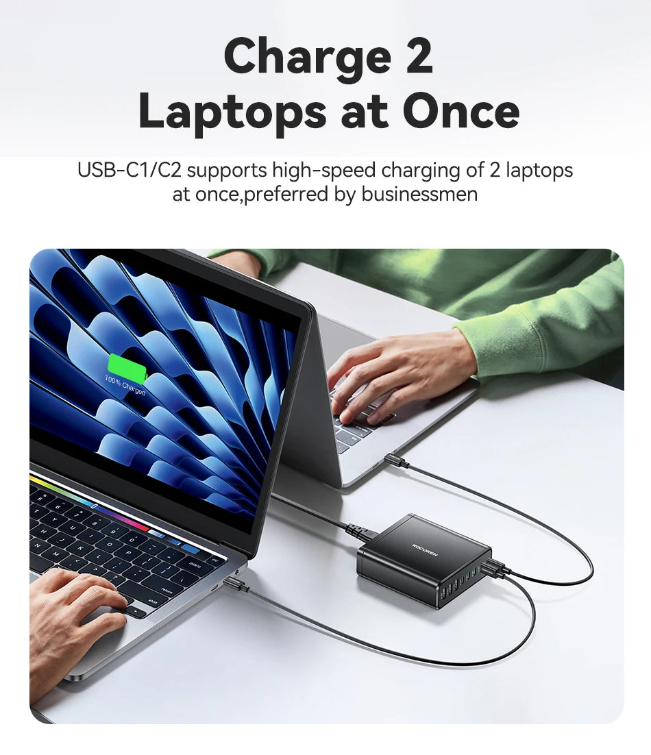 Rocoren 255W 8-Port Desktop Charger