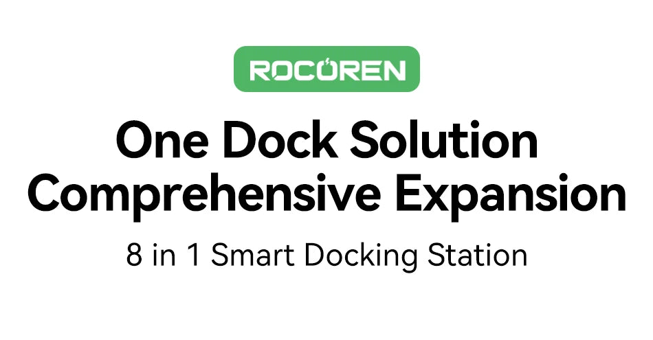 Rocoren 11 in 1 USB C Hub PD 100W RJ45 SD Reader USB 3.0 Splitter 8 in 1 Dock Station For Macbook Air Pro Samsung Xiaomi Laptop