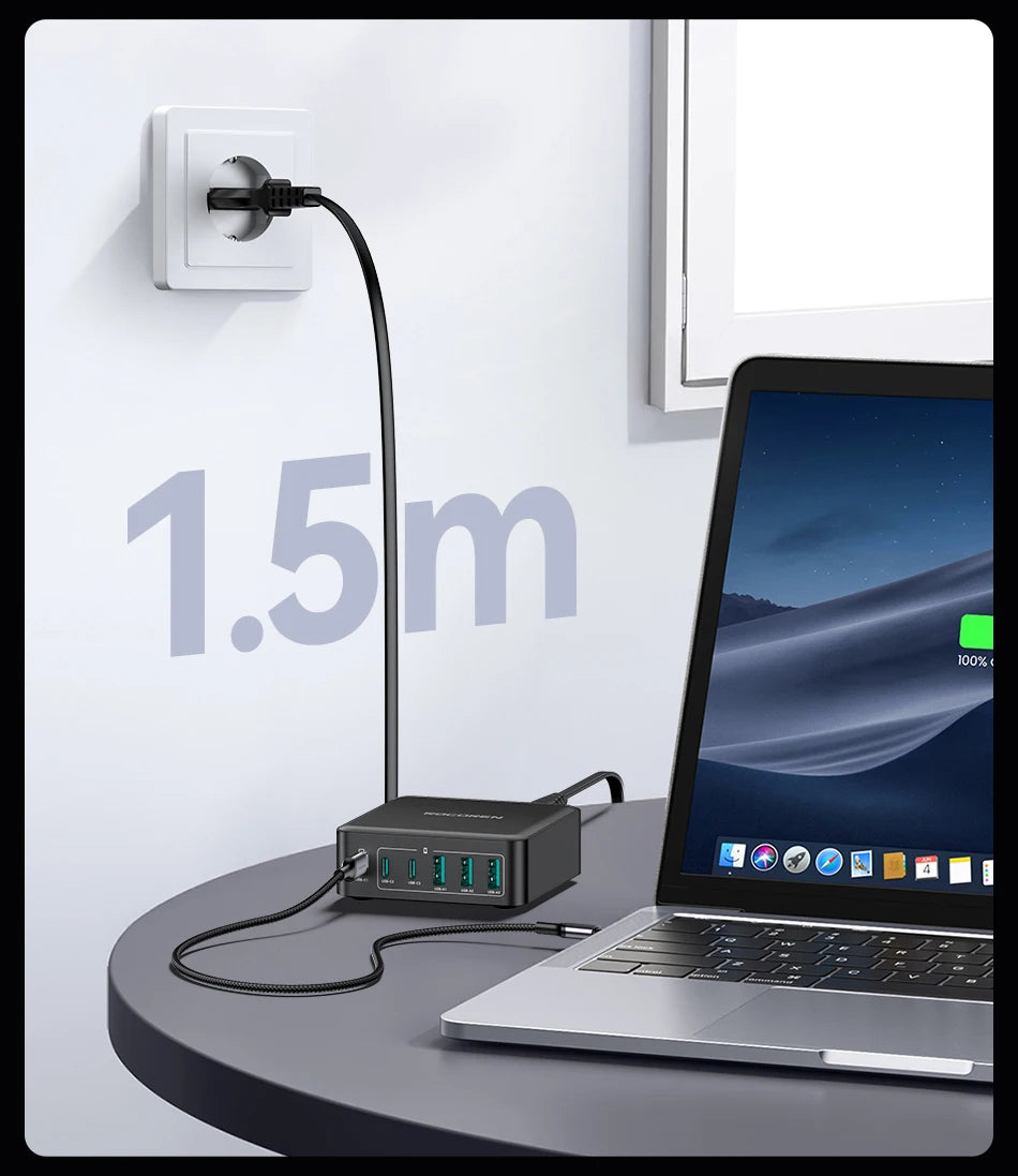 Rocoren 160W 6-Ports Desktop Charger