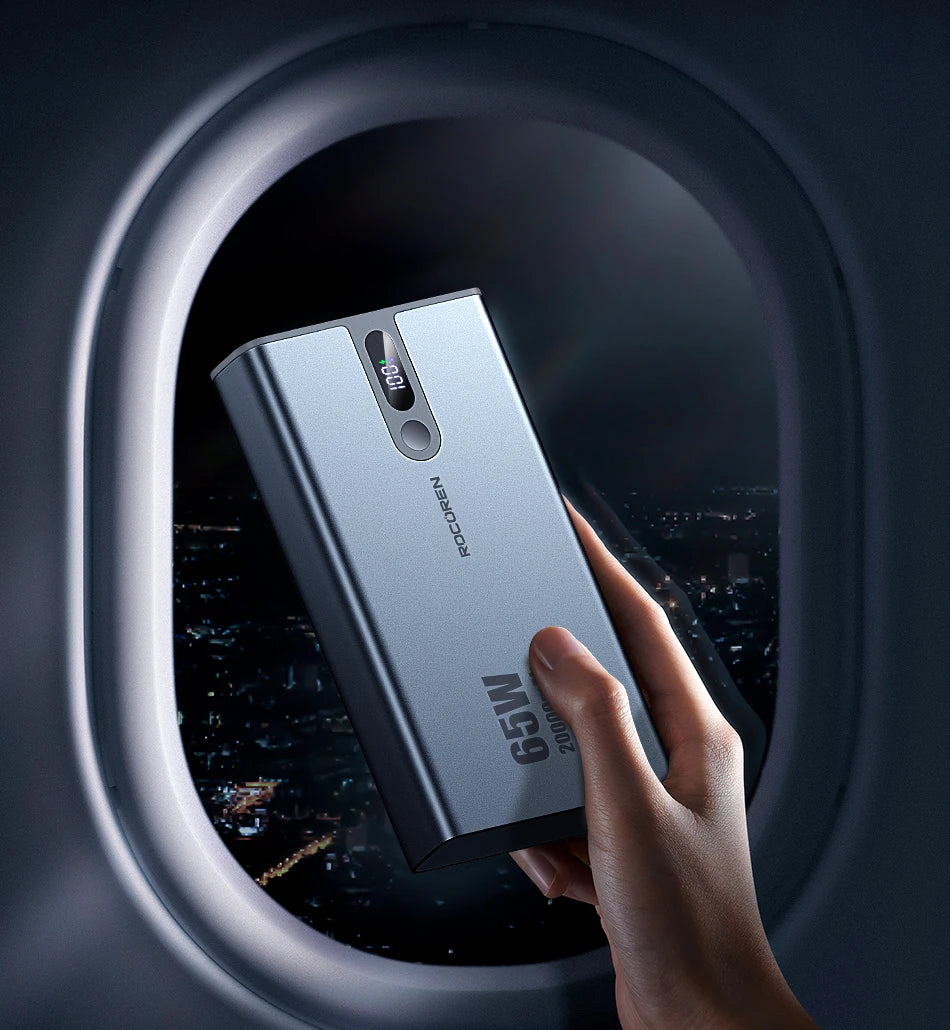 Rocoren 65W Power Bank for Laptop & Phone | 20000mAh Fast Charging