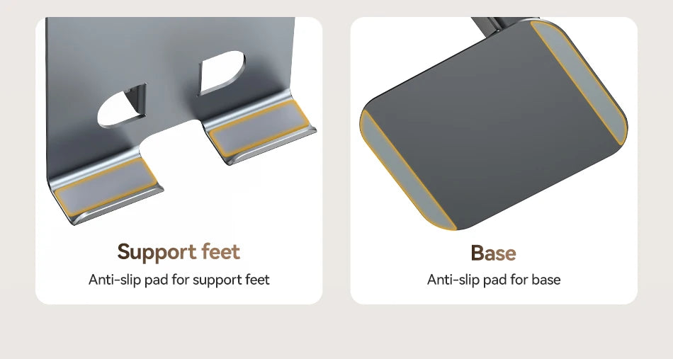 Rocoren Foldable Metal Phone Stand with 360° Rotation