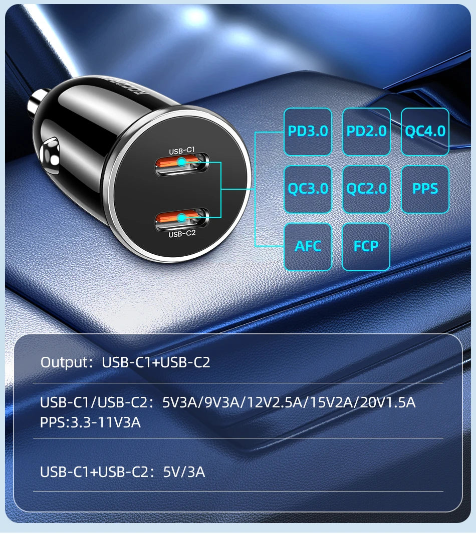 Rocoren 30W Fast Car Charger
