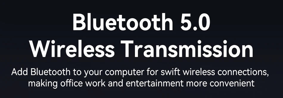 Rocoren Mini Wifi Bluetooth 2 in 1 USB Wireless Adapter Bluetooth 5.0 Wireless Transmission for PC Laptop Mouse Network Card