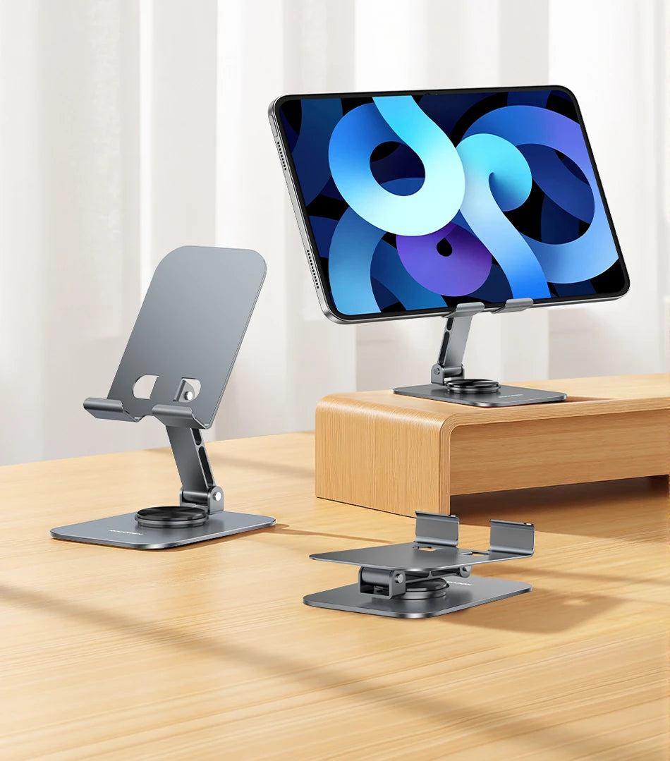 Rocoren Foldable Metal Phone Stand with 360° Rotation