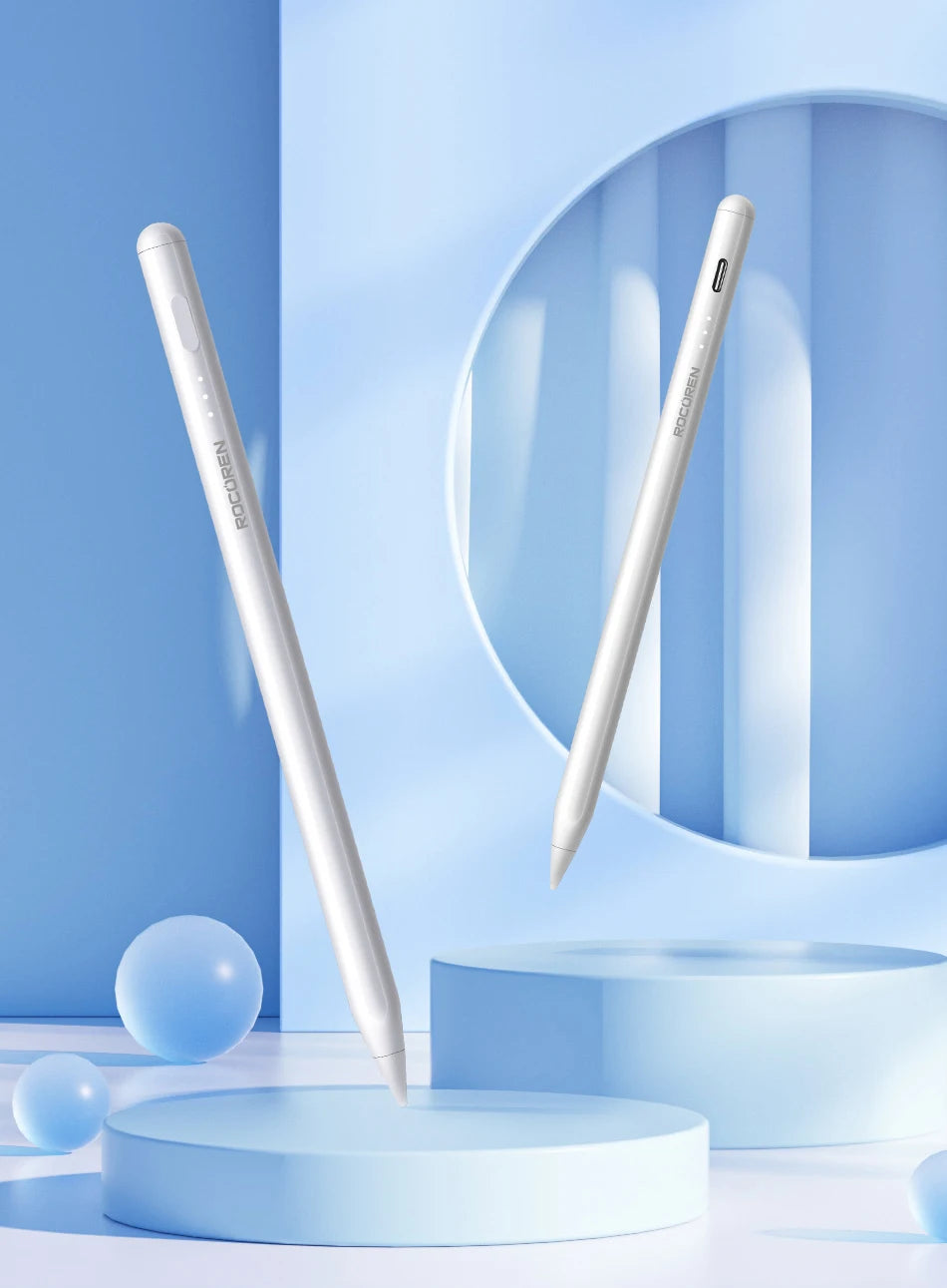 Rocoren Stylus Pen For Apple Pencil 2 1 with Palm Rejection For iPad Pro Air Mini 5 4 Tablet Stylus Touch Pen Magnetic Suction