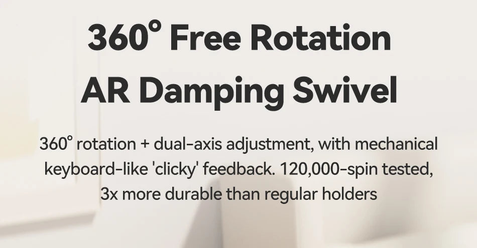 Rocoren Foldable Metal Phone Stand with 360° Rotation