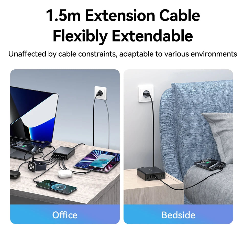 Rocoren 200W 8-Port Desktop Charger