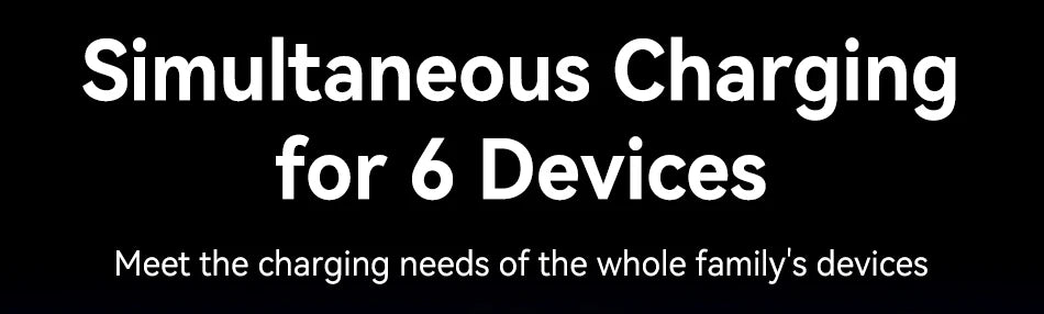 Rocoren 160W 6-Ports Desktop Charger