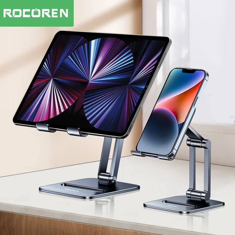 Rocoren Foldable Metal Phone & Tablet Stand