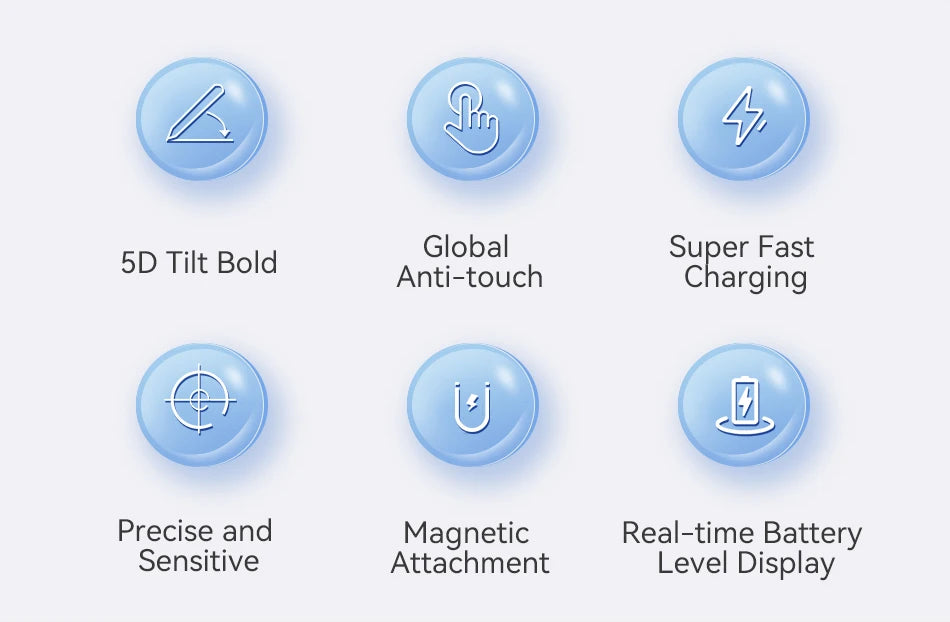 Rocoren Stylus Pen For Apple Pencil 2 1 with Palm Rejection For iPad Pro Air Mini 5 4 Tablet Stylus Touch Pen Magnetic Suction