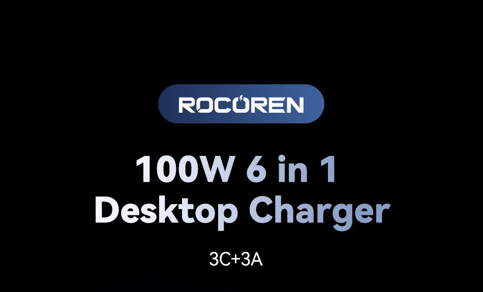Rocoren 6-Port Desktop GaN Charger