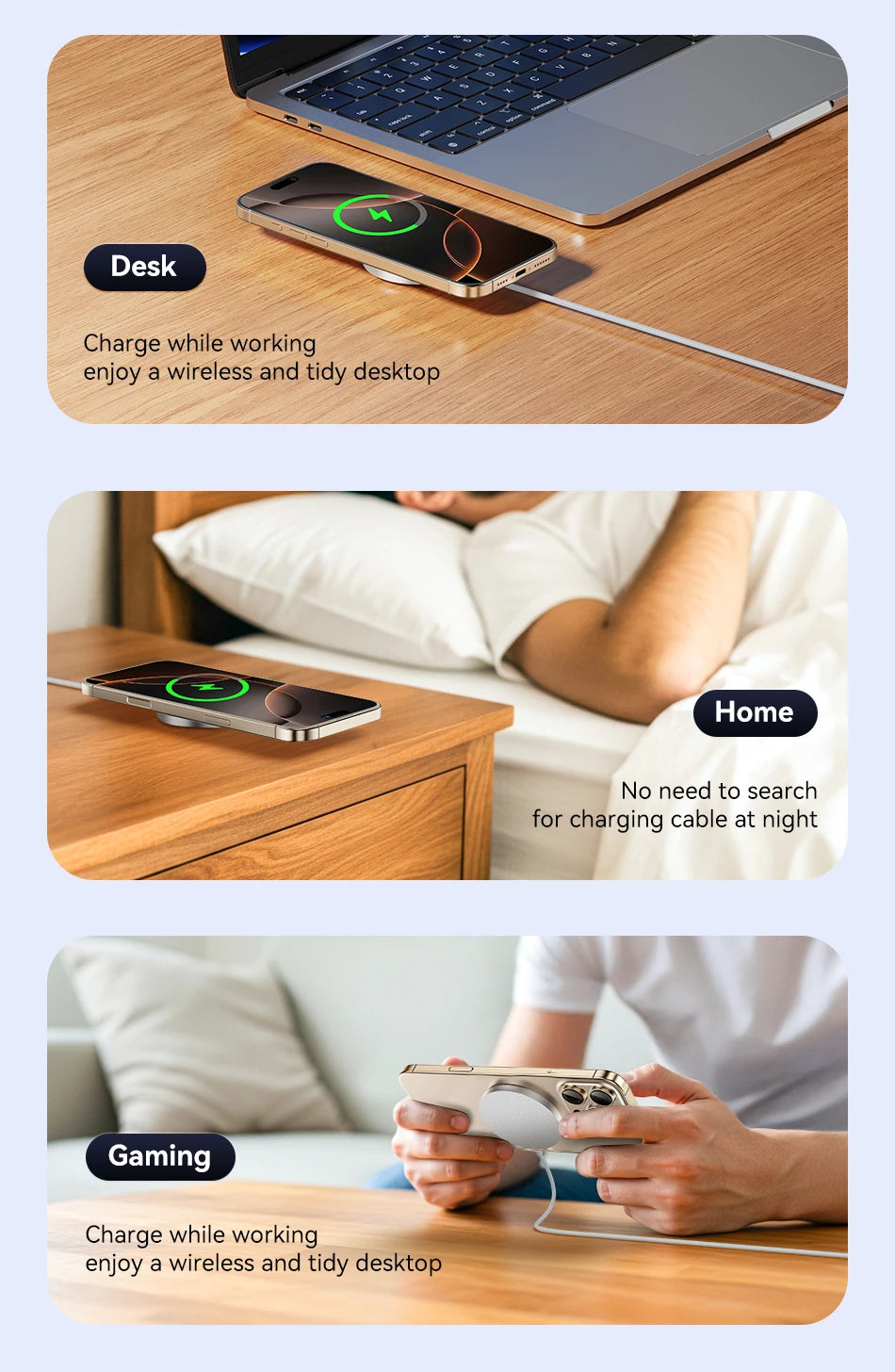 Rocoren Qi Wireless Charger 15W