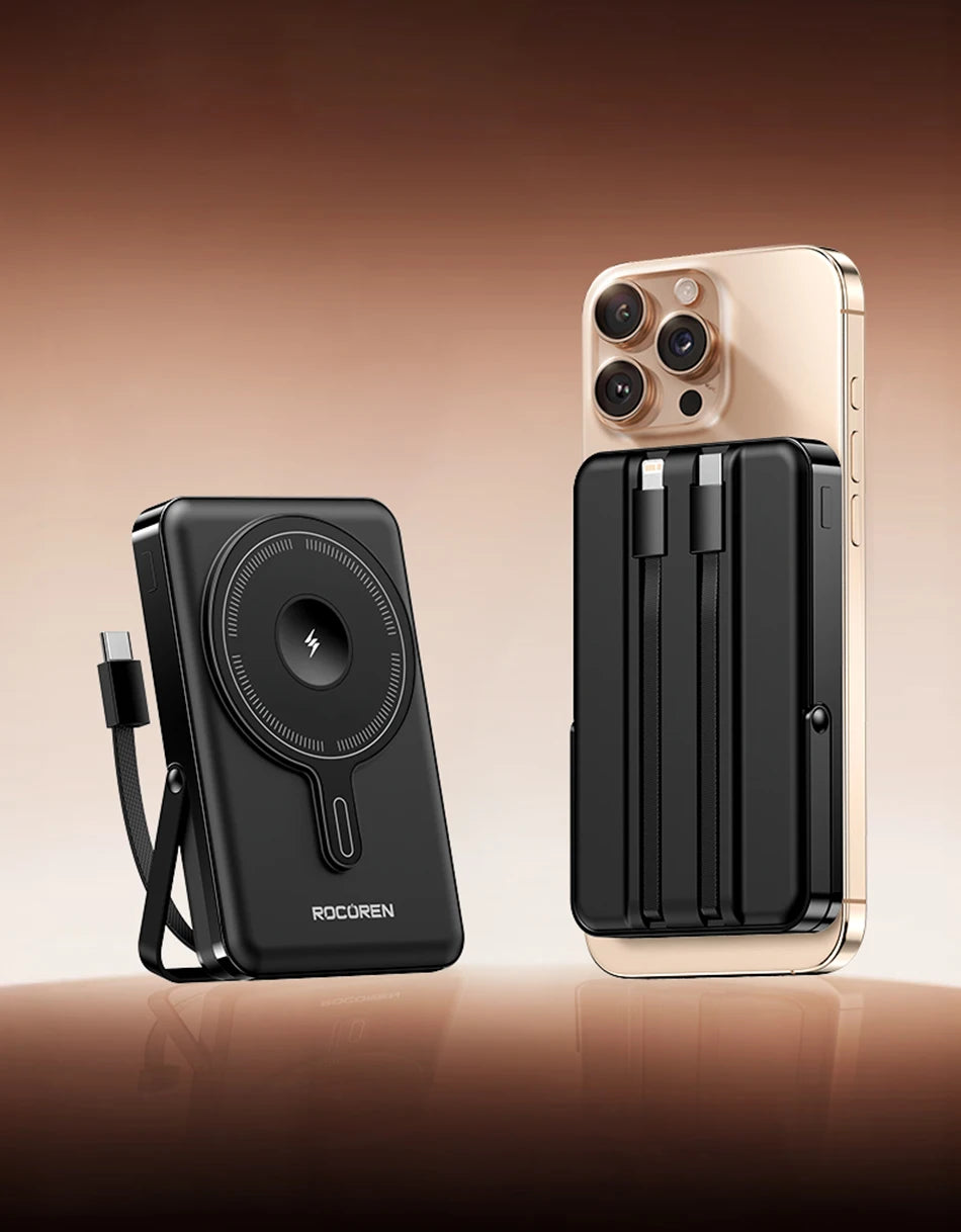 Rocoren 3-in-1 Magnetic Power Bank