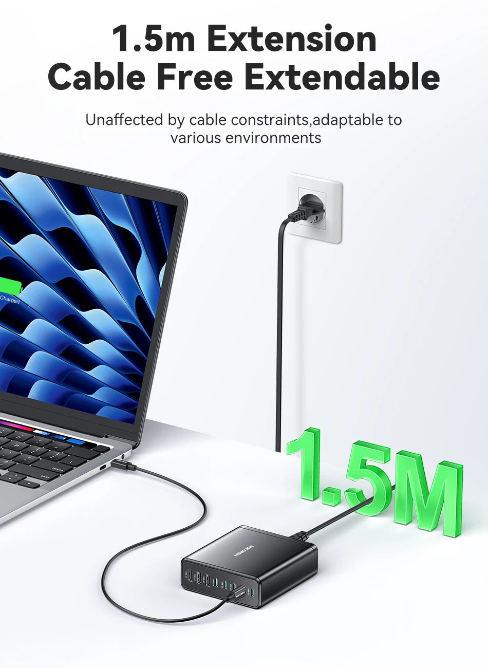 Rocoren 255W 8-Port Desktop Charger